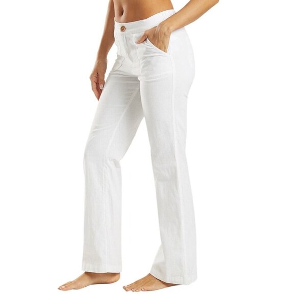 $50 ROXY Women’s Oceanside High Waist Pants Flare Leg Size L - Picture 4 of 4